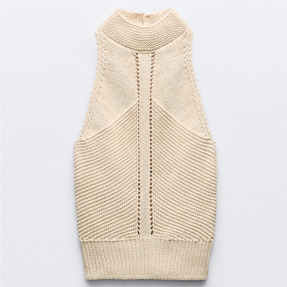 Zara halter crochet top